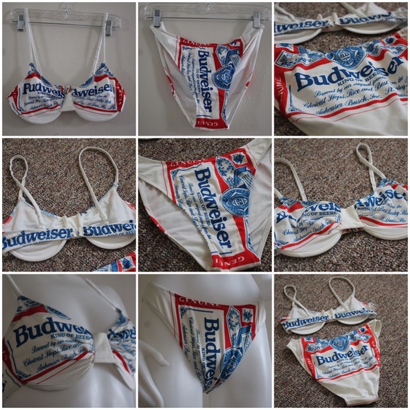 βSOLDβ Vintage 1990s Budweiser Carabella Bikini - Picture 3 of 7